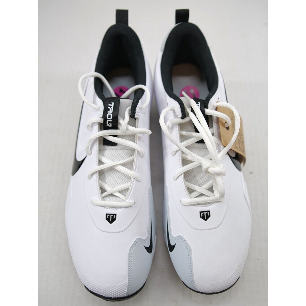 Nike Force Trout 9 Keystone Low Rubber Baseball Cleats WHITE | BLACK SZ 11 - Picture 2 of 7